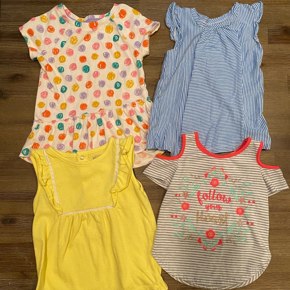 3T Cat and Jack and Simply Joy shirt lot